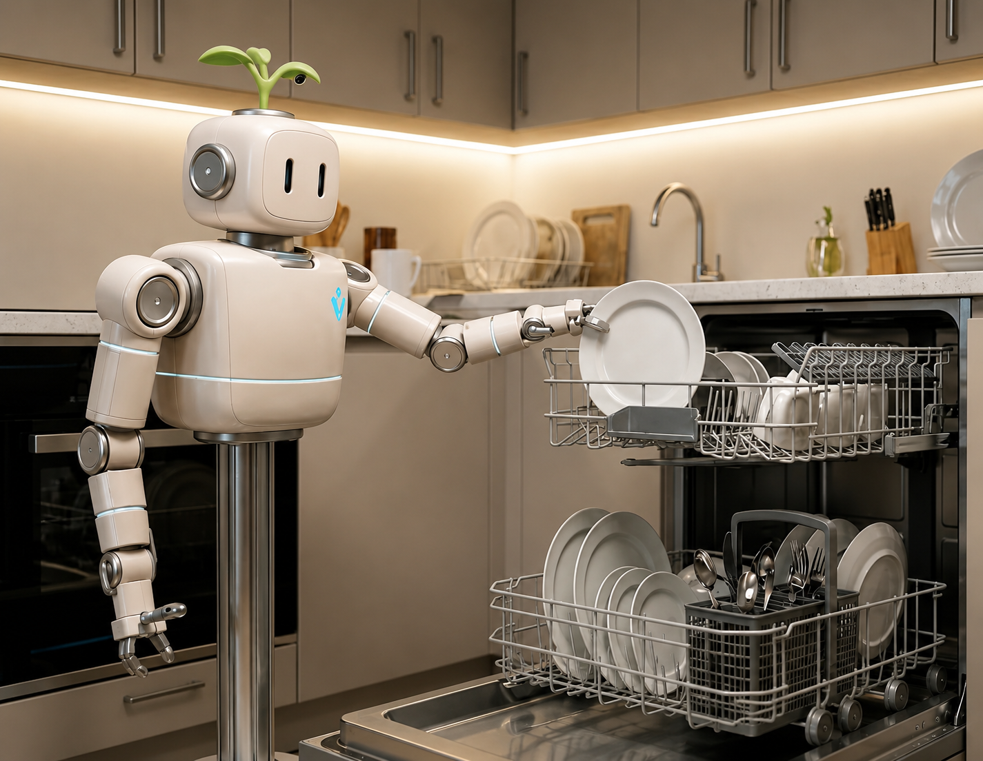 Vibe 01 loading the dishwasher